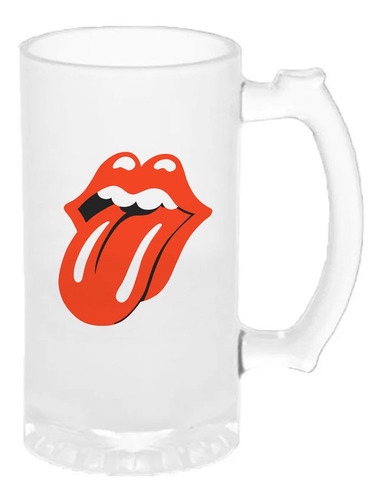 Chop The Rolling Stones - Logo - Vidrio Esmerilado