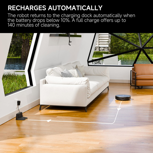 Robot Aspirador R1 140min Recargable Control Alexa Google Mm