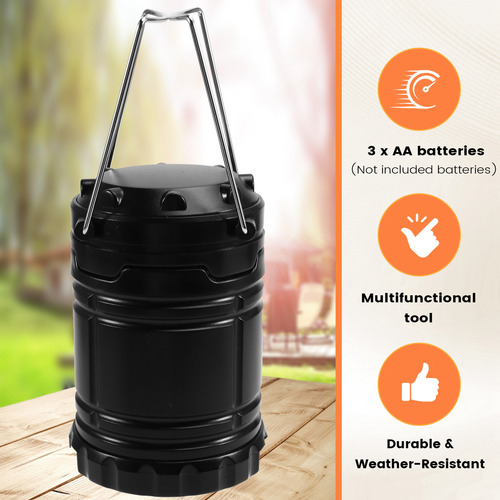 Linterna Portátil Led Plegable Con Luz De Camping Adecuada P