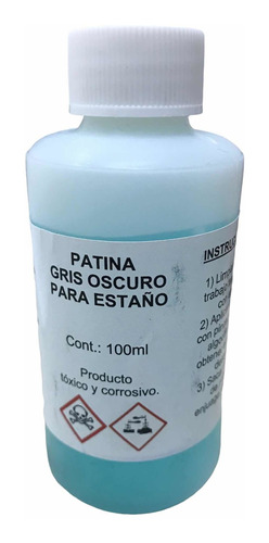 Pátina Gris Oscuro Para Tiffany X 100cc