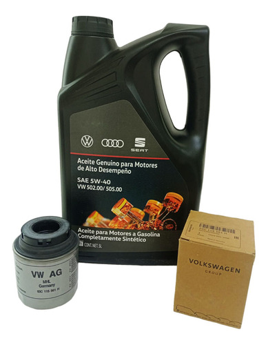 Kit Lubricacion Genuino Vw Vento Polo 1.6l Filtro Aceite Ori
