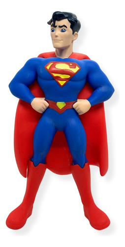 Boneco Super Homem 25cm Em Vinil Liga Da Justiça Decoração