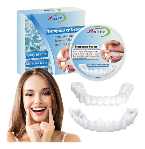 Diente Temporal Carillas Dentales Desmontables Y Reutilizabl
