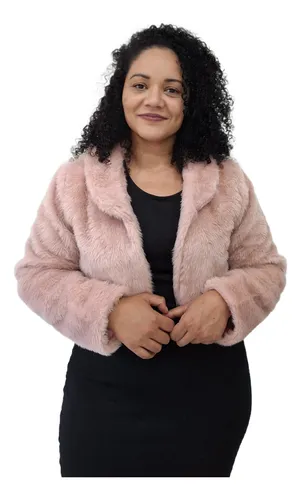 Bolero Pelo Ecológico Luxo Casamento Manga Longa