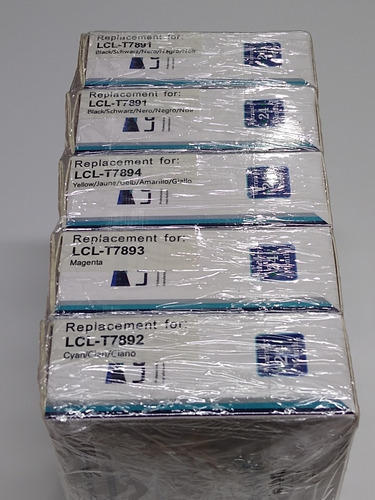 5 Cartuchos Lcl Compatible Con Epson Workforce Pro Wf-5190dw