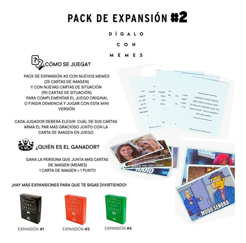 Imagen 5 de 6 de Juego De Mesa Digalo Con Memes Expansion Pack #2 Casa Fight