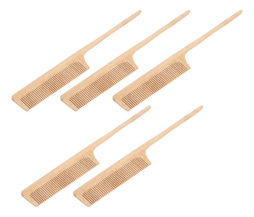 Nuevo Peineta De Bambú For Cola De Rata, 5 Unidades, Con