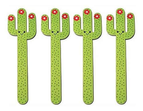 Limas De Uñas Cute Girl Cactus Nail Files 4pcs-lot Double-si