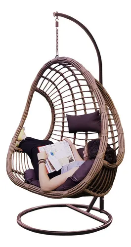 Hamaca Colgante Nido De Jardin O Interior Simil Rattan
