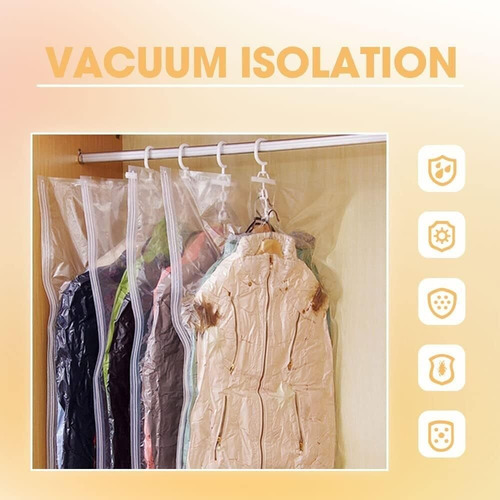 4 Bolsas De Almacenamiento De Ropa Para Colgar Al Vacío