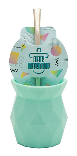 Imagen 8 de 10 de 4 Mate Moderno Facetado Pastel Bombilla Acero Limpia Fácil