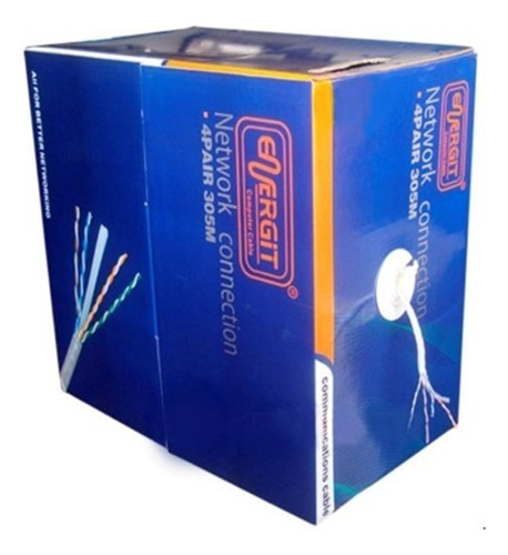 Caja De Cable Utp Cat6 Energit De 305 Metros