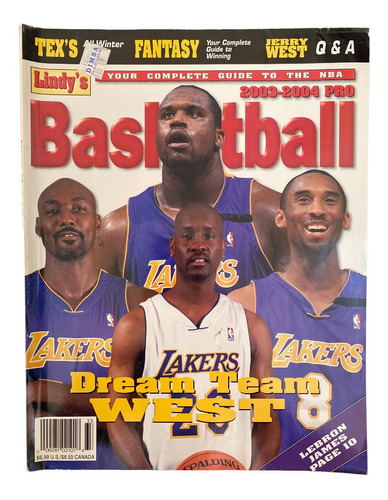 Revista Lindy´s Pro Basketball 2003 - 2004 Annual Nba Lakers