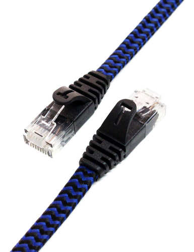  Cable De Red Trenzado Plano Cat6 10 Gigabit Ethernet D...