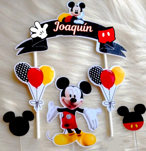 Adorno De Torta Pincho Toppercake Mickey Minnie Mouse Disney