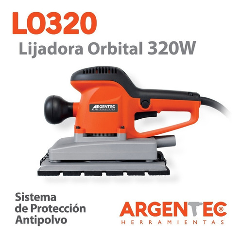 Imagen 2 de 4 de Lijadora Orbital Argentec Lo320 320 Watts