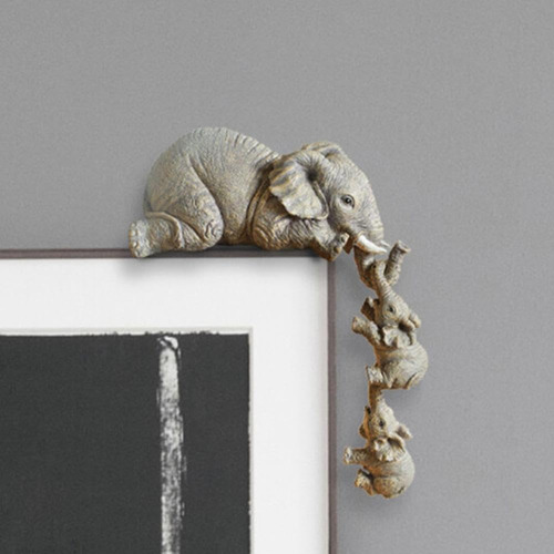 Bonita Estatua Decorativa De Elefante, Madre Primeriza De 20