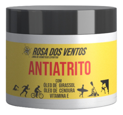 Creme Anti Atrito Rosa Dos Ventos 240g Ciclismo Chamois Bike Tipo De Embalagem Pote