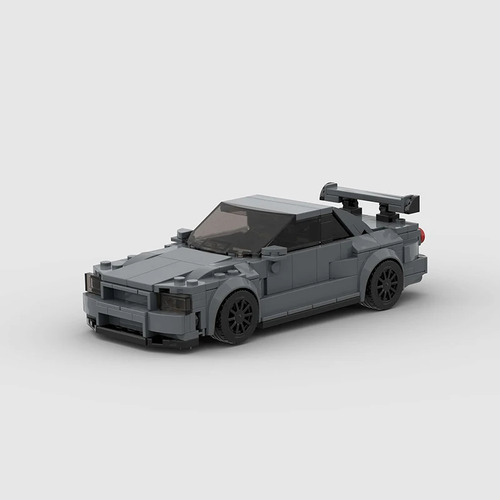 Nissan Skyline Gt-r R3 325pcs Bloques Construcción Moc