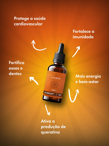 Vitamina D2, A E K2 Em Gotas - 30ml Sem Sabor