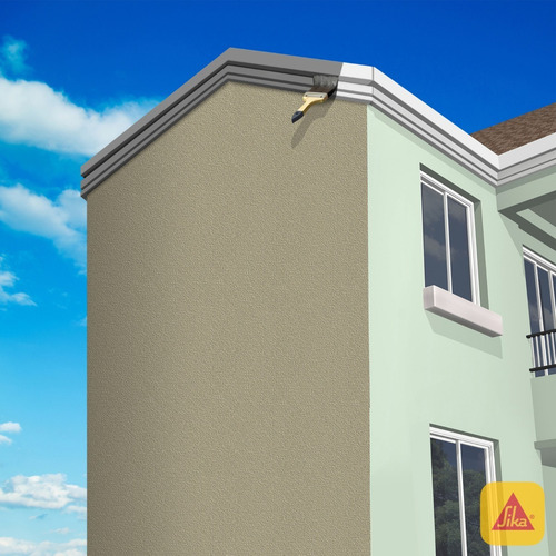 Imagen 3 de 6 de Sikafill Alta Elasticidad Pintura Impermeable Gris 3 Kg