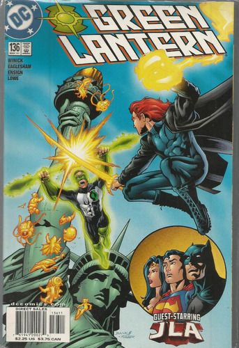 Green Lantern N° 136 - Em Inglês - Editora Dc - Formato 17 X 26 - Capa Mole - 2001 - Bonellihq Cx02 Abr24