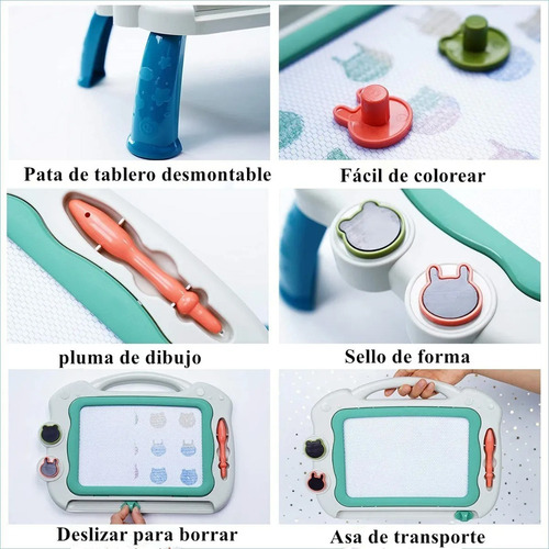 Fe Tablero De Dibujo Magnético Para Mesa Infantil