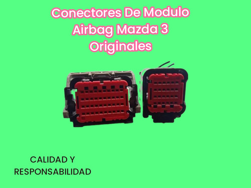 Conectores De Modulo Airbag Mazda 3 Originales El Par