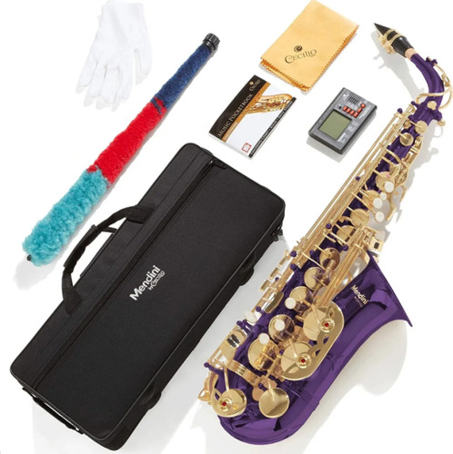 Mendini By Cecilio Eb Alto Saxophone - Case, Tuner, Mouth...
