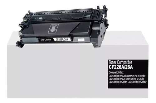 Toner 26a Cf226a Genérico Nuevo. Para  M402 M426 Con Chip 