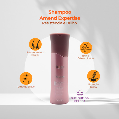 Shampoo Iluminador Fortificante Amend 250ml - Antiquebra
