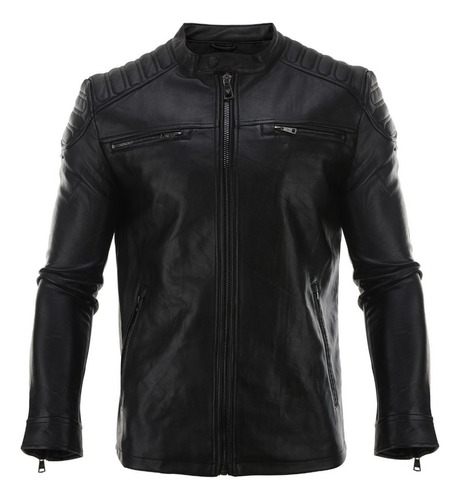 Campera Pu Hombre Farenheite Milano Ecocuero