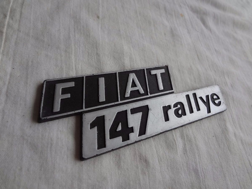 Emblema Fiat 147 Rallye Peça Original Fiat Confira