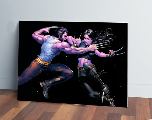 Cuadro Wolverine Marvel 352 30x40 Mdf Memoestampados