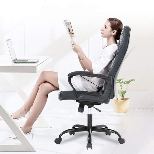 Silla De Cuero Para Escritorio Y Juegos, Bestoffice Giratori Color Camuflaje Material Del Tapizado Poliuretano