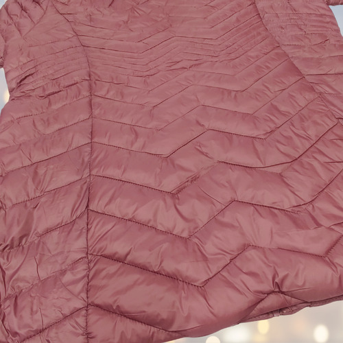 Campera Talla Grande Inflable Larga Piel Capucha Desmontable
