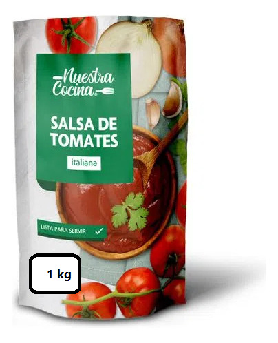 Salsa De Tomate Italiana Nuestra Cocina 1 Kg(10 Unid )super