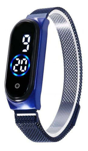 Reloj Digital Pulsera Tactil Metalico Magnetico