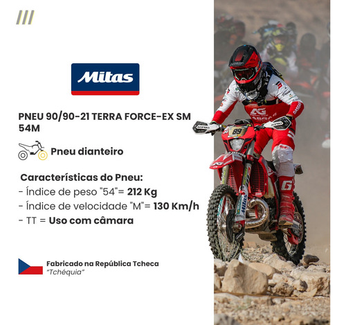 Pneu Enduro 90/90-21 + 100/100-18 Terra Force Ex Sm E Mh