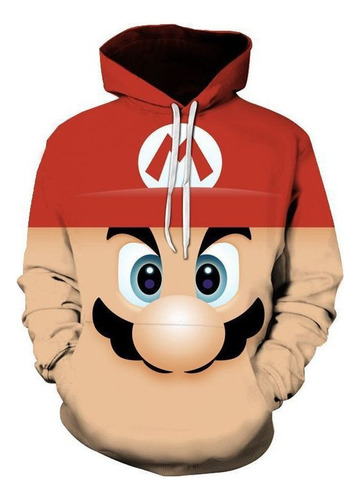 Kp Dk Sudadera Capucha Super Mario - Diseño Dibujos Animados
