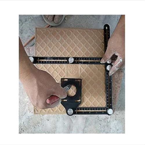 Marca De Furo De Régua Quadrada De Aço Inoxidável