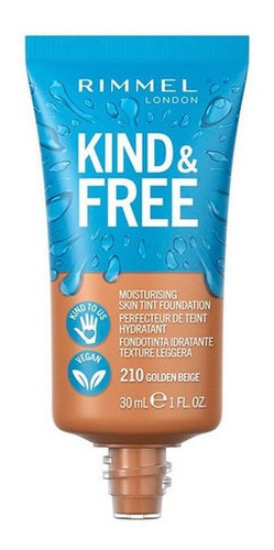 Imagen 3 de 7 de Base De Maquillaje Rimmel Hidratante Kind & Free Apto Vegano