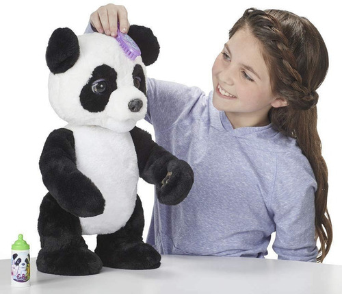 Fur Real Oso Panda Curioso Plum Friends
