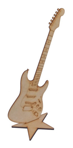  10 Guitarras Tipo Stratocaster 45 Cm Mdf Centro De Mesa 