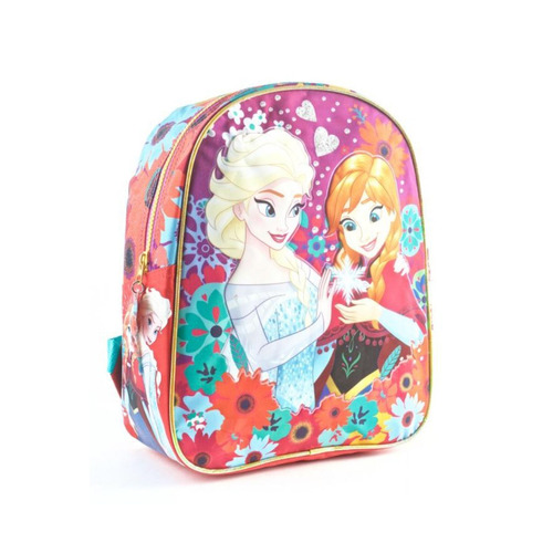 Mochila Frozen 30cm Básica Flores - Encontralo.shop -