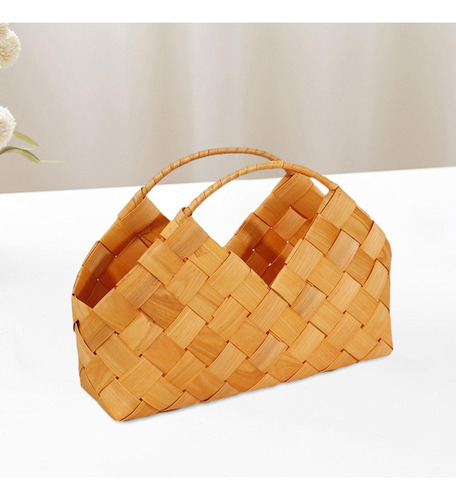 Cesta De Flores Tejida A Mano, Caja De Arreglo Floral,
