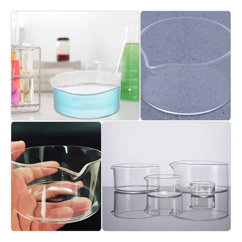 Recipiente De Vidrio De Fondo Plano De Laboratorio Cristaliz