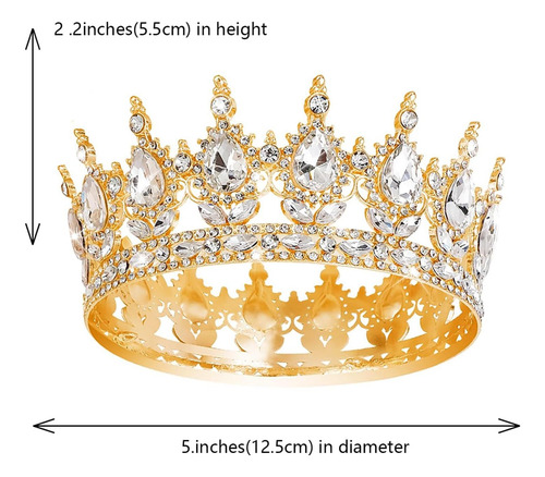 Corona De Reina Coronas Y Tiaras De Boda Con Diamantes De El Corona Blanca Dorada.
