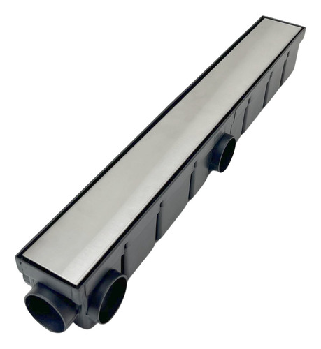 11.5 Metros Ralo Linear Inox 6x50 Oculto C/ Coletor Preto 