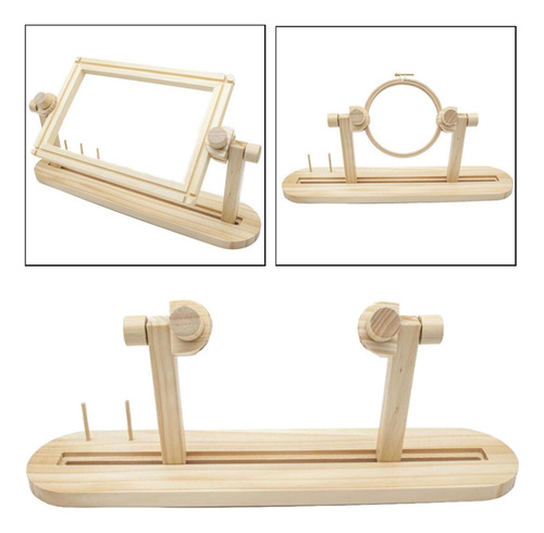 360 Rotatorio De Madera Cruz Marco Rack Bordado Lap Soporte